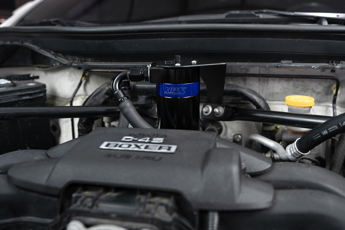 HPS Performance Aluminum Oil Catch Can Kit 2017-2020 Toyota 86 2.0L FA20, Blue, 860-030BL