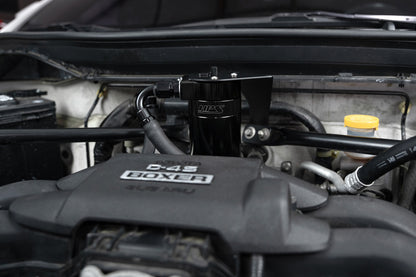HPS Performance Aluminum Oil Catch Can Kit 2013-2020 Subaru BRZ 2.0L FA20D, Black, 860-030WB