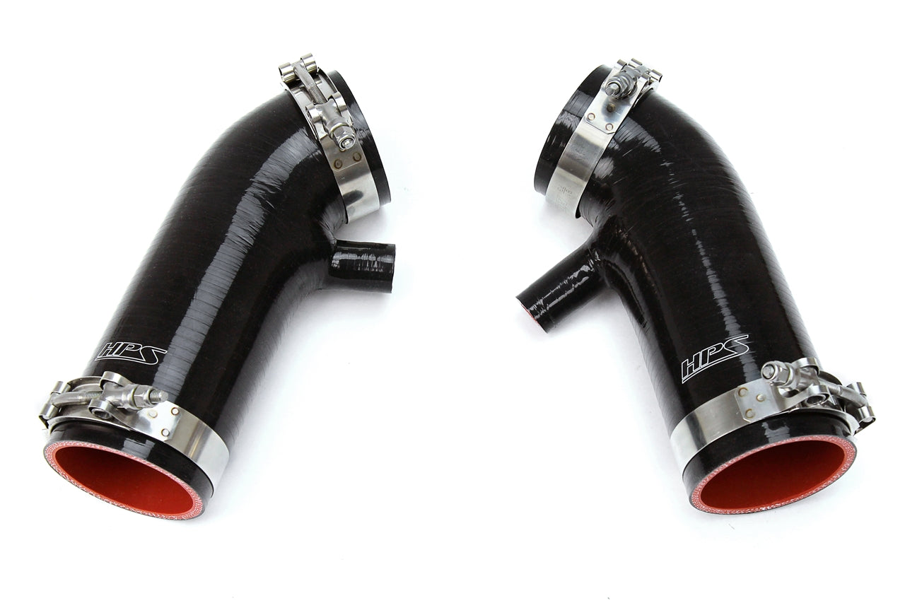 HPS Black Silicone Air Intake Kit Post MAF Hose 2007-2008 Nissan 350Z Z33 3.5L VQ35HR 87-68426-BLK