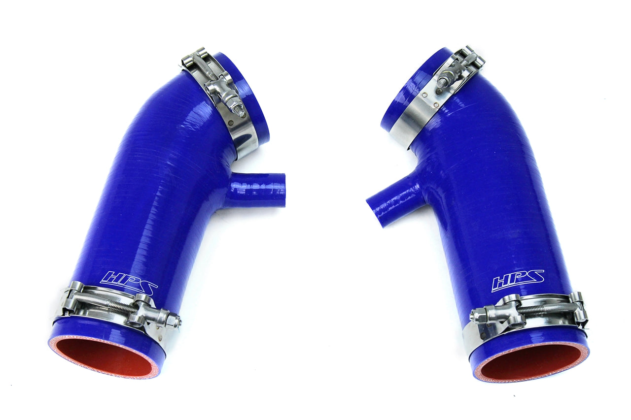 HPS Blue Silicone Air Intake Kit Post MAF Hose 2008-2009 Infiniti EX35 3.5L VQ35HR 87-68426-BLUE