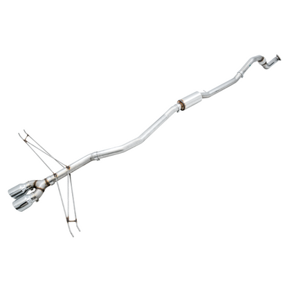AWE Tuning 2016+ Honda Civic Si Track Edition Exhaust w/Front Pipe & Dual Chrome Silver Tips