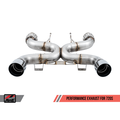 AWE Tuning McLaren 720S Performance Exhaust - Chrome Silver Tips