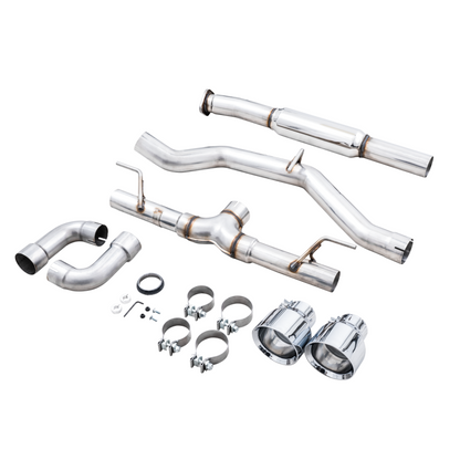 AWE Subaru BRZ/ Toyota GR86/ Toyota 86 Track Edition Cat-Back Exhaust- Chrome Silver Tips