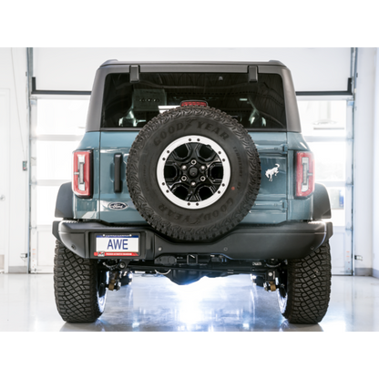 AWE Tuning 2021+ Ford Bronco 0FG Exhaust (No Tips) w/ Bash Guard