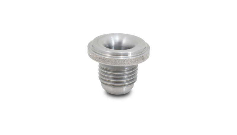 Vibrant -10 AN Male Weld Bung (1-1/8in Flange OD) - Mild Steel