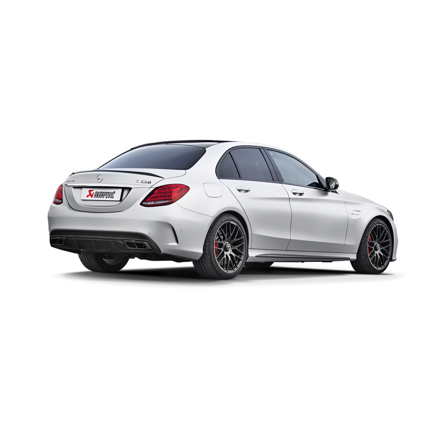 Akrapovič Evolution Line Catback Exhaust System (Titanium) w/Carbon Tips - 2015-2021 Mercedes-Benz C63 AMG Sedan