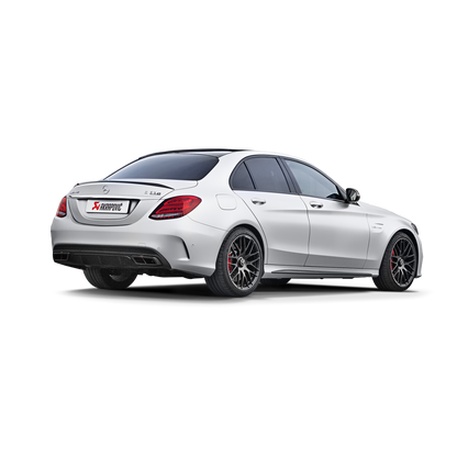 Akrapovič Evolution Line Catback Exhaust System (Titanium) w/Carbon Tips - 2015-2021 Mercedes-Benz C63 AMG Sedan