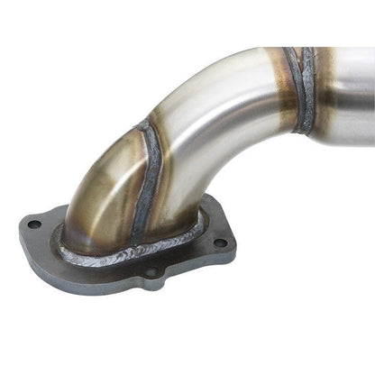 aFe POWER 14-18 Chevrolet Corvette C7 & Z06 Twisted Steel 3in 304 Stainless Steel Mid Pipe w/ Cat