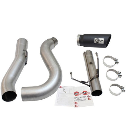 aFe MACHForce XP Exhaust Large Bore 5in DPF-Back Alu. 13-15 Dodge Trucks L6-6.7L (td) *Black Tip