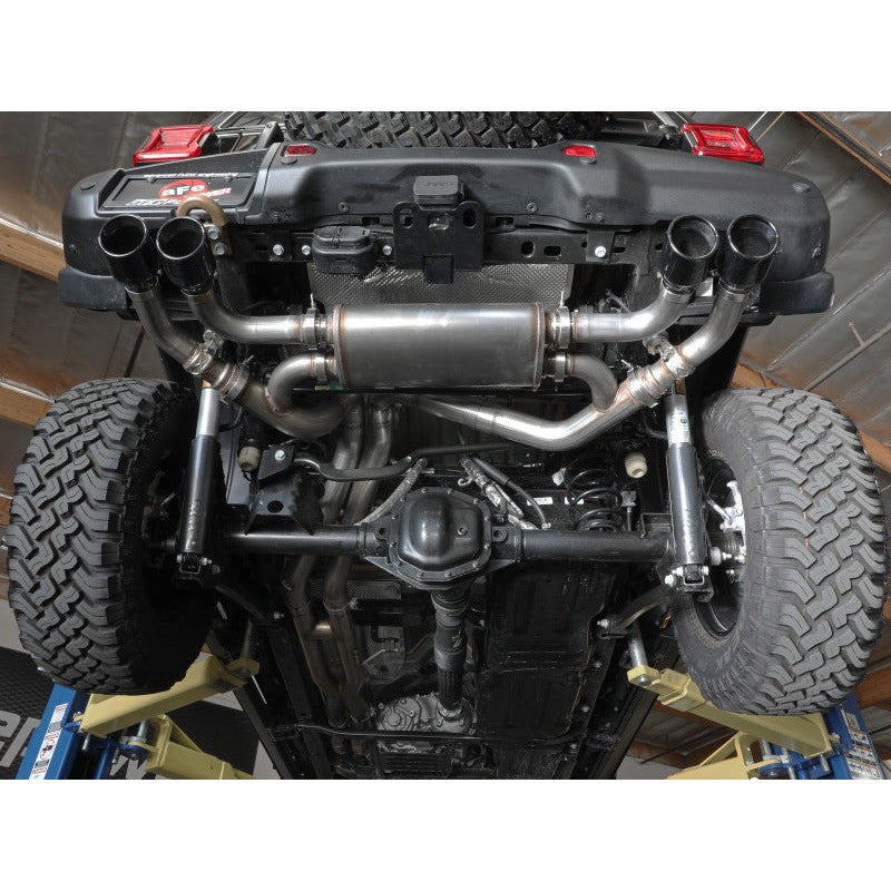 aFe Vulcan Series 2.5in 304SS Cat-Back Exhaust 2021+ Jeep Wrangler 392 6.4L w/ Polished Tips