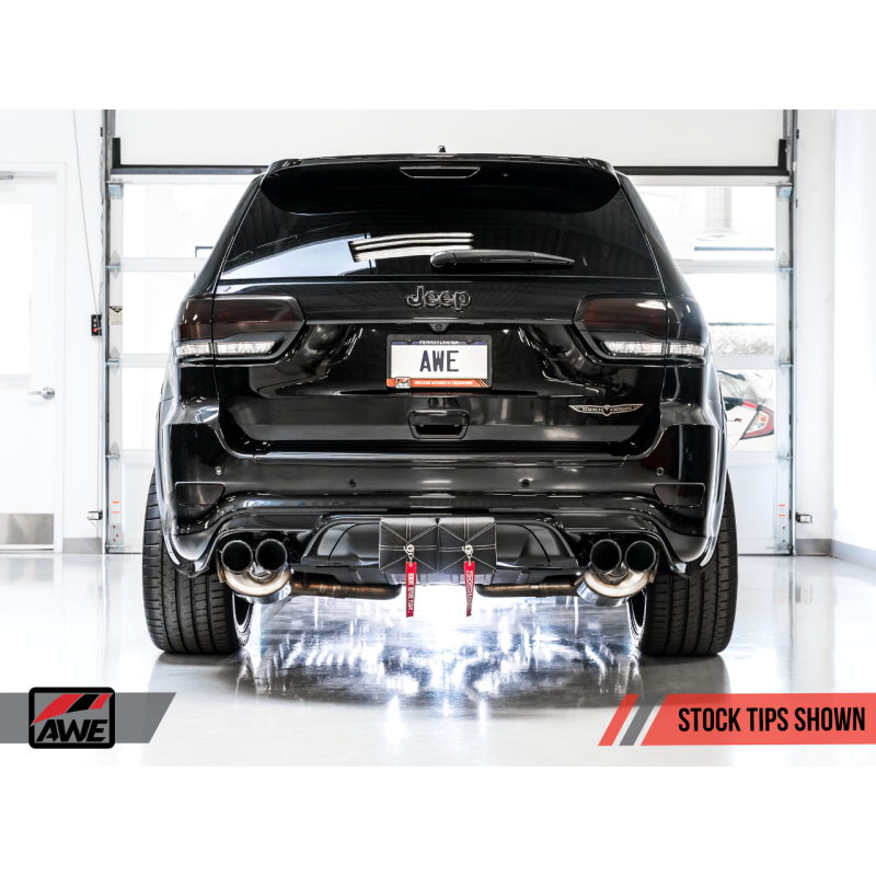 AWE Tuning 2020 Jeep Grand Cherokee SRT/Trackhawk Touring Edition Exhaust - Use w/Stock Tips