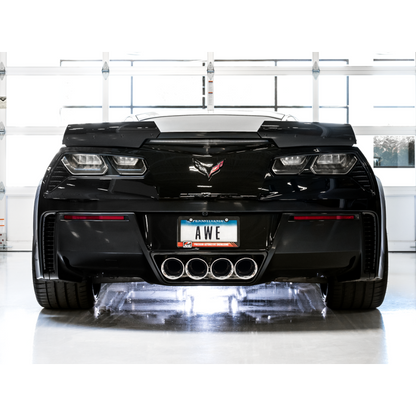 AWE Tuning 14-19 Chevy Corvette C7 Z06/ZR1 (w/o AFM) Touring Edition Axle-Back Exhaust w/Chrome Tips
