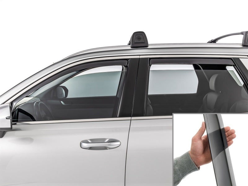 WeatherTech 20-24 Hyundai Palisade Front&Rear Side Window Deflectors - Dark Tint