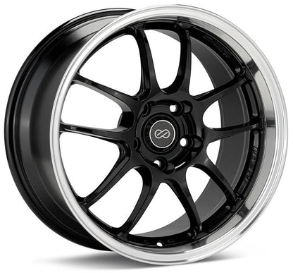 Enkei PF01 17x9 5x114.3 35mm Offset 75mm Hub Bore - Black Mach