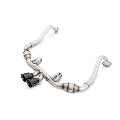 AWE Tuning Porsche 718 Boxster / Cayman Touring Edition Exhaust - Diamond Black Tips