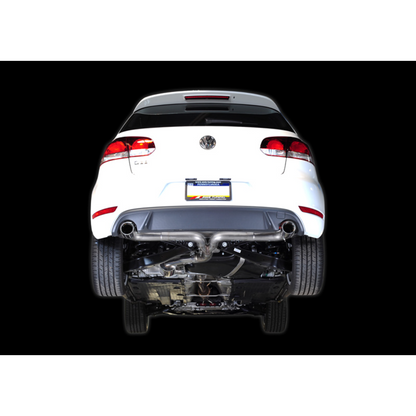 AWE Tuning Mk6 GTI Performance Catback - Diamond Black Round Tips