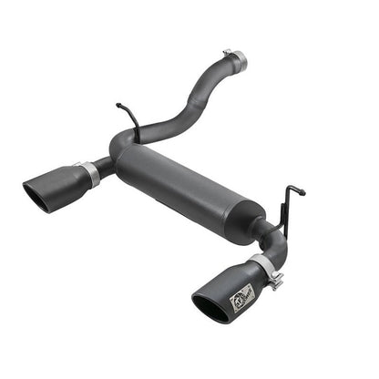 aFe Rebel Series 2.5in 409 SS Axle-Back Exhaust w/ Black Tips 2018+ Jeep Wrangler (JL) V6 3.6L