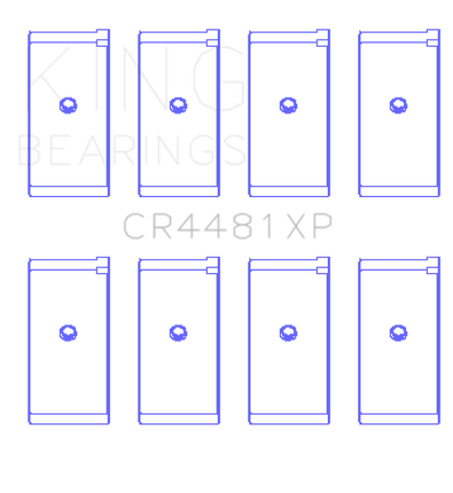 King Engine Bearings Mitsubishi 4G63/4G64 6 Bolt 1st Gen DSM Performance Rod Bearing Set - Size STDX