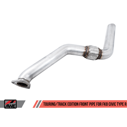 AWE Tuning 2017+ Honda Civic Type R Track Edition Exhaust w/Front Pipe & Triple Diamond Black Tips