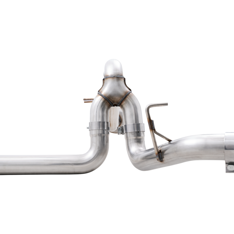 AWE 0FG 21+ Ford F150 Dual Split Rear Exhaust - 5in Chrome Silver Tips