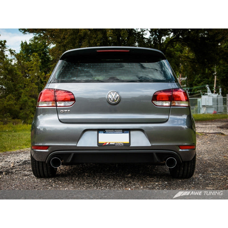 AWE Tuning Mk6 GTI Performance Catback - Chrome Silver Round Tips