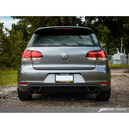 AWE Tuning Mk6 GTI Performance Catback - Chrome Silver Round Tips