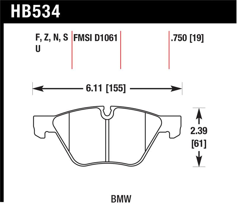 Hawk HP+ Street Brake Pads