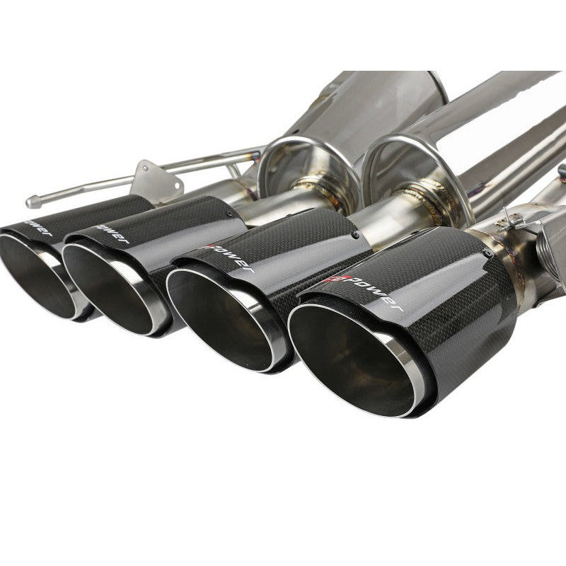 aFe MACHForce XP Axle Back 304SS Exhaust w/ Carbon Fiber Tips 15-19 Chevy Corvette Z06