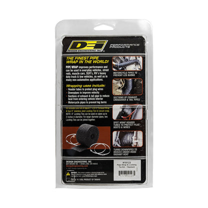 DEI Exhaust Wrap Kit - Pipe Wrap and Locking Tie - Titanium