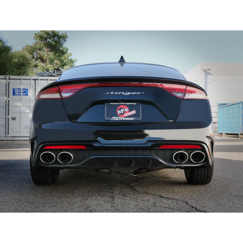 aFe 22-23 Kia Stinger L4-2.0L Gemini XV 3in to Dual 2-1/2in Cat-Back Exhaust System w/ Cut-Out