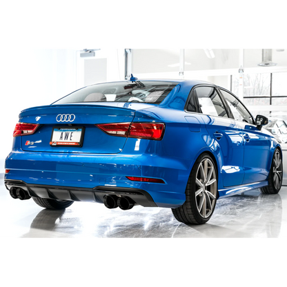 AWE Tuning Audi 8V S3 Track Edition Exhaust w/Diamond Black Tips 102mm