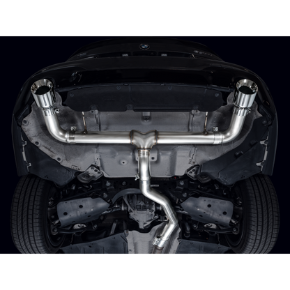 AWE 19-23 BMW 330i / 21-23 BMW 430i Base G2X Track Edition Axle Back Exhaust - Chrome Silver