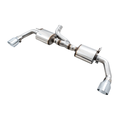 AWE Tuning 07-18 Jeep Wrangler JK/JKU 3.6L Tread Edition Axle-Back Dual Exhaust - Chrome Silver Tips