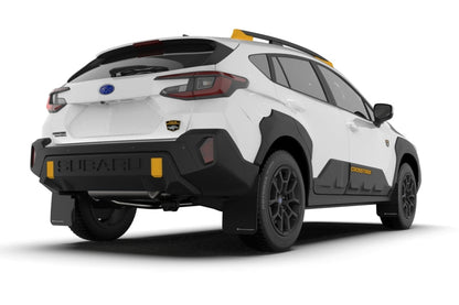 Rally Armor 24-26 Subaru Crosstrek (Wilderness Only) Black UR Mud Flap W/Red Logo - No Drilling Req