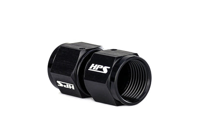 HPS Performance AN Female to Female Swivel Coupling Adapter, Aluminum, Black
