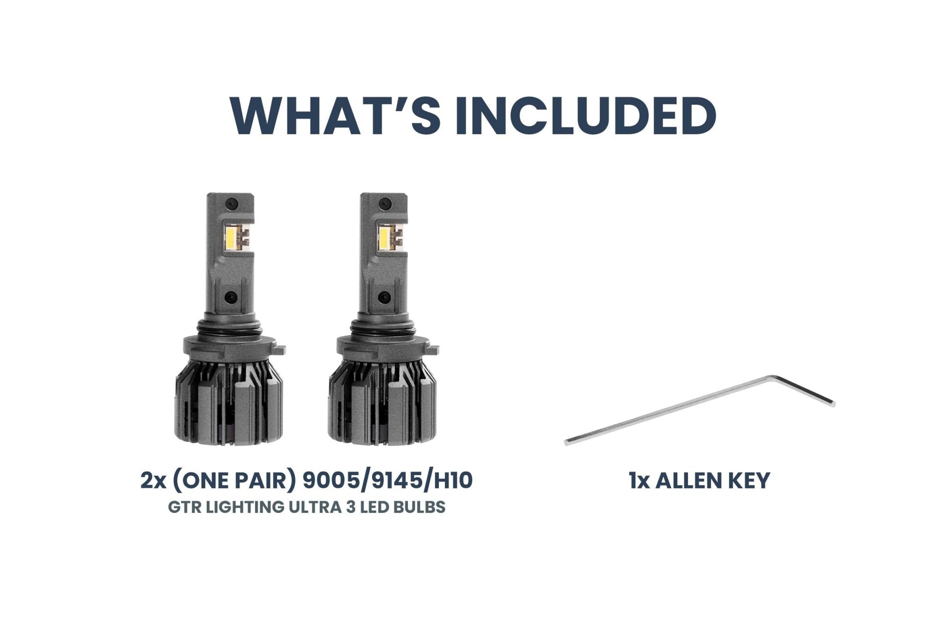 9005/9145/H10: GTR Lighting Ultra 3 (Pair) - LED Bulbs - GTR Lighting