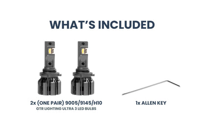 9005/9145/H10: GTR Lighting Ultra 3 (Pair) - LED Bulbs - GTR Lighting