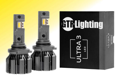 9005/HB3: GTR Ultra 3.0 Yellow LED Bulbs (Pair) Bulbs