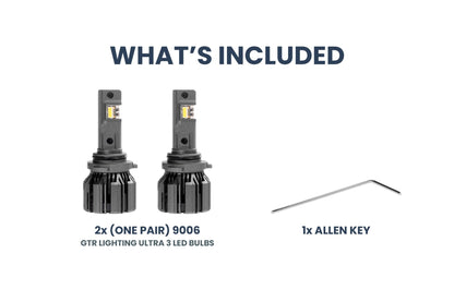9006: GTR Lighting Ultra 3 (Pair) - LED Bulbs - GTR Lighting