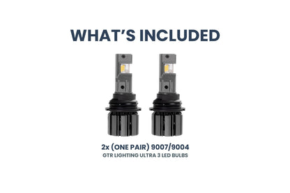 9007/9004: GTR Lighting Ultra 3 (Hi/Lo / Pair) - LED Bulbs - GTR Lighting