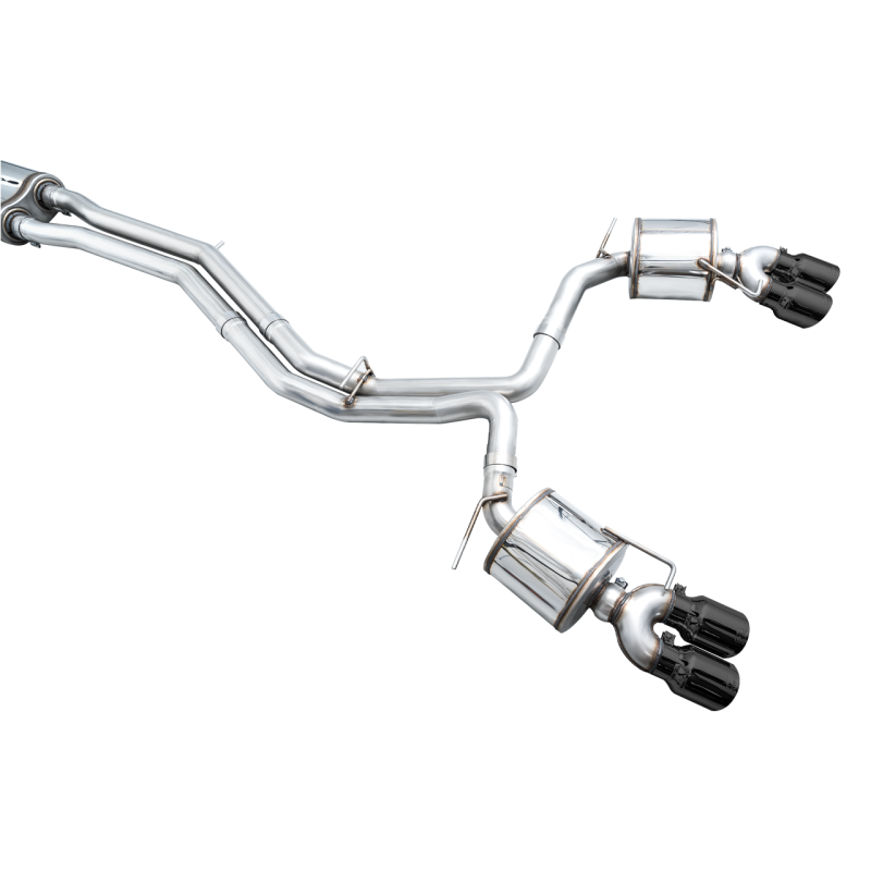 AWE Tuning 19-23 Audi C8 S6/S7 2.9T V6 AWD Touring Edition Exhaust - Diamond Black Tips