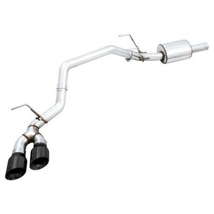 AWE Tuning 09-18 RAM 1500 5.7L (w/o Cutout) 0FG Single Side Exit Cat-Back Exhaust - Diamond Blk Tips
