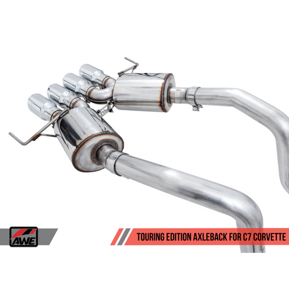 AWE Tuning 14-19 Chevy Corvette C7 Z06/ZR1 (w/o AFM) Touring Edition Axle-Back Exhaust w/Chrome Tips