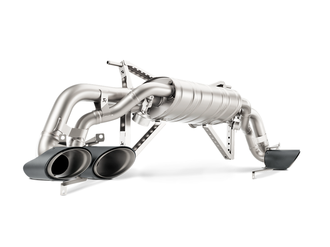 Akrapovič Slip-On Line Exhaust (Titanium) w/Carbon Tips - 2014-2018 Lamborghini Huracan Coupe/Spider