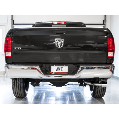 AWE Tuning 09-18 RAM 1500 5.7L (w/o Cutouts) 0FG Single Side Exit Cat-Back Exhaust - Chrome Tips