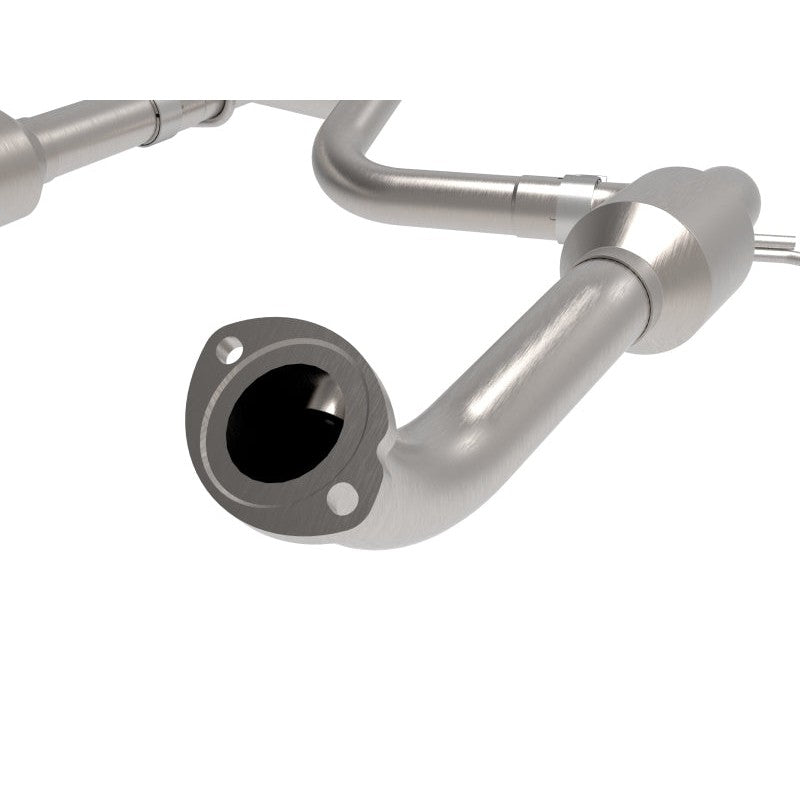 aFe Toyota Tacoma 16-17 V6-3.5L Twisted Steel Y-Pipe w/ Cat