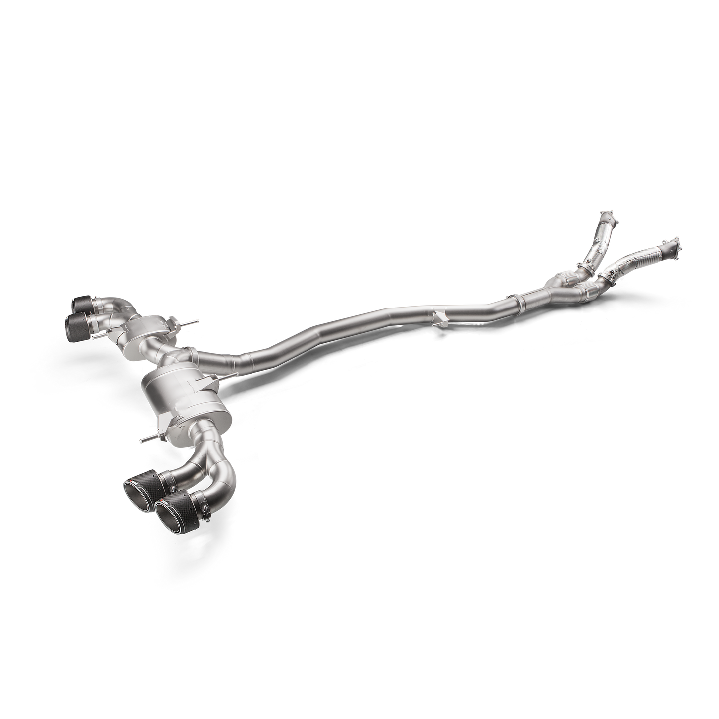 Akrapovič Evolution Line Catback Exhaust (Titanium) w/o Tips - 2008-2025 Nissan GT-R