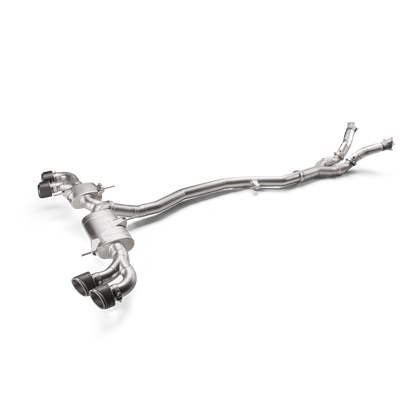 Akrapovič Evolution Line Catback Exhaust (Titanium) w/o Tips - 2008-2025 Nissan GT-R