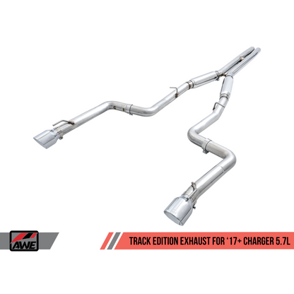AWE Tuning 2017+ Dodge Charger 5.7L Track Edition Exhaust - Chrome Silver Tips