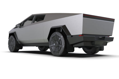 Rally Armor 24-25 Tesla Cybertruck Black UR Mud Flap Metallic Black Logo